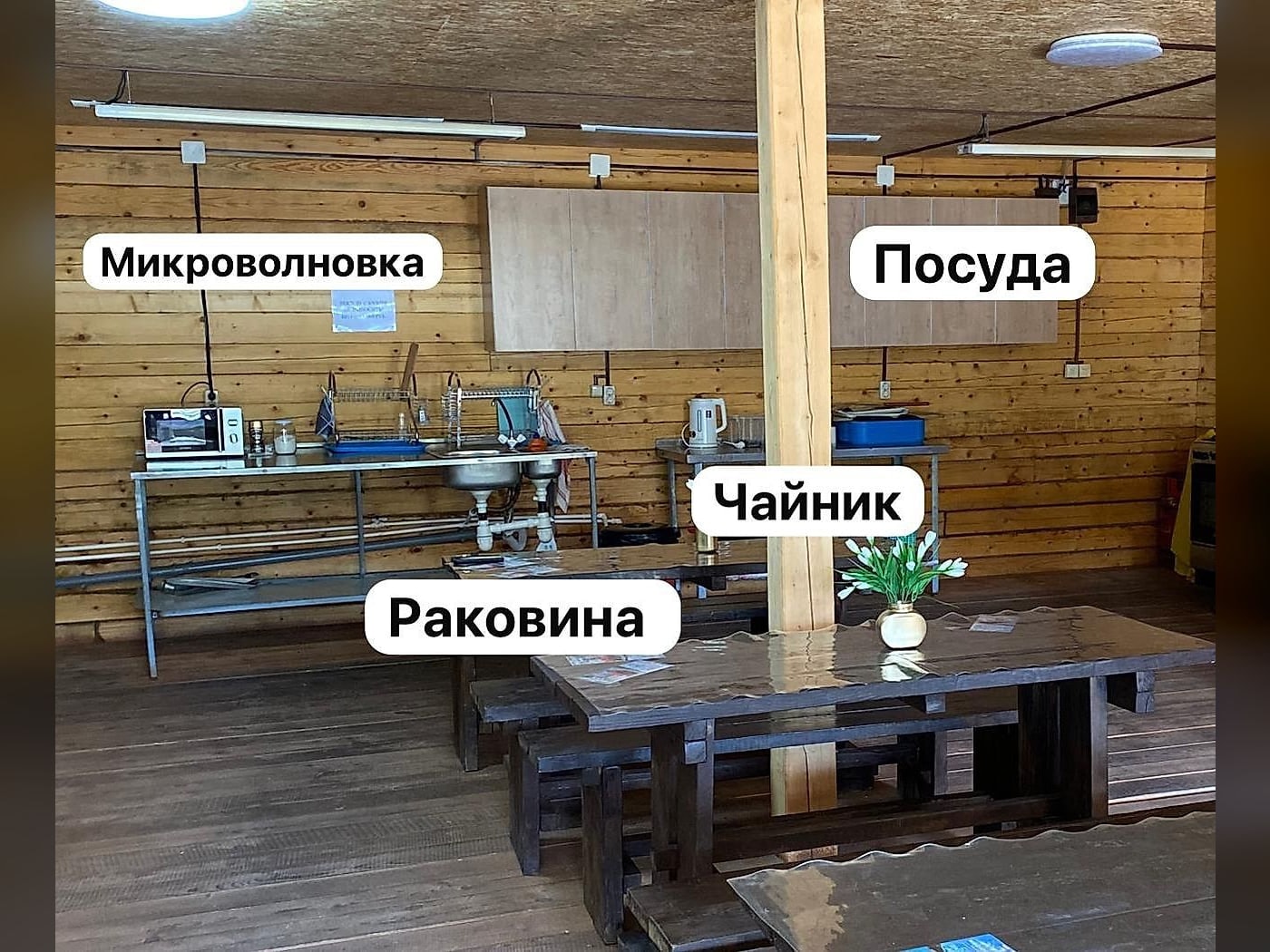 Бассейн, детская площадка, мангальная зона и общая кухня базы отдыха Амалия — фото 18